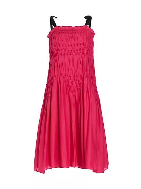 Shop Merlette Mabel Smocked Midi-Dress | Saks Fifth Avenue