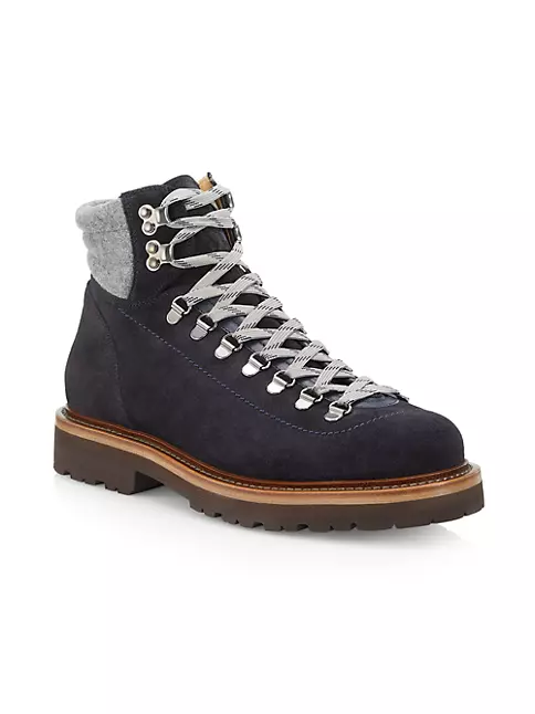 Shop Brunello Cucinelli Suede Hiking Boots | Saks Fifth Avenue
