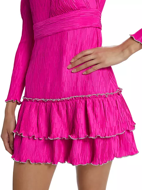 Shop Saylor Emilia Crinkle Pleat Minidress | Saks Fifth Avenue
