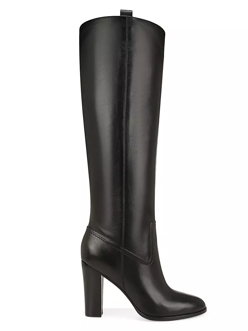 Shop Veronica Beard Vesper 95MM Leather Knee-High Boots | Saks Fifth Avenue