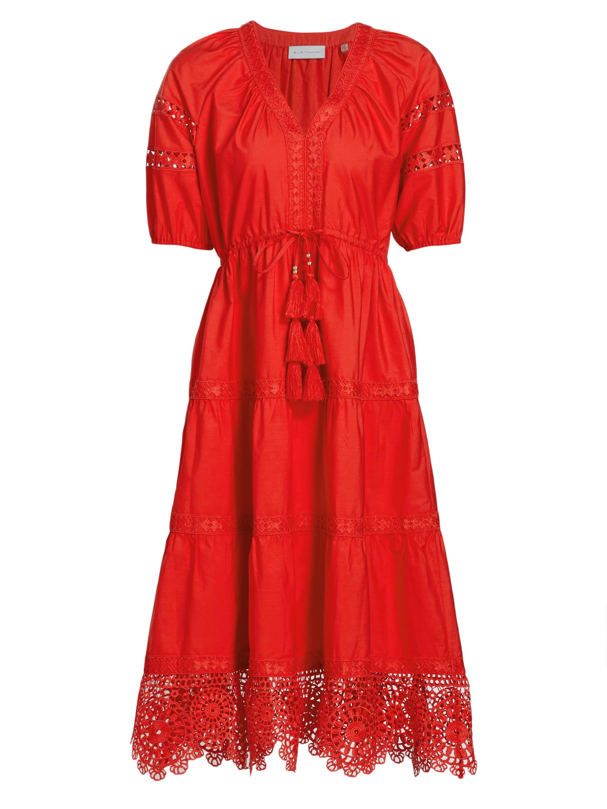 Lady Glams Women Diagonal Shoulder Tassel Midi Dress - Chic Waist Hollow Out Asymmetric Irregular Hem Summer Dress for Evening Party
