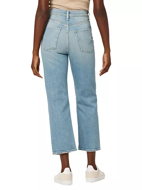 Shop Hudson Jeans Jade High-Rise Straight-Leg Jeans | Saks Fifth Avenue