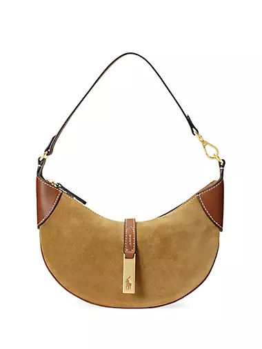 Mini Suede & Leather Shoulder Bag