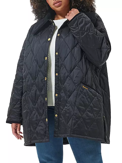 Shop Barbour, Plus Size Beadnell Hooded Oversized Jacket | Saks Fifth ...