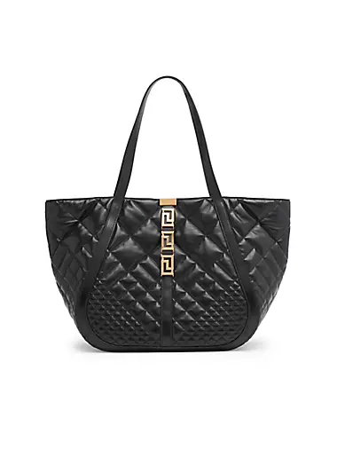 Large Quilted Leather Tote Bag