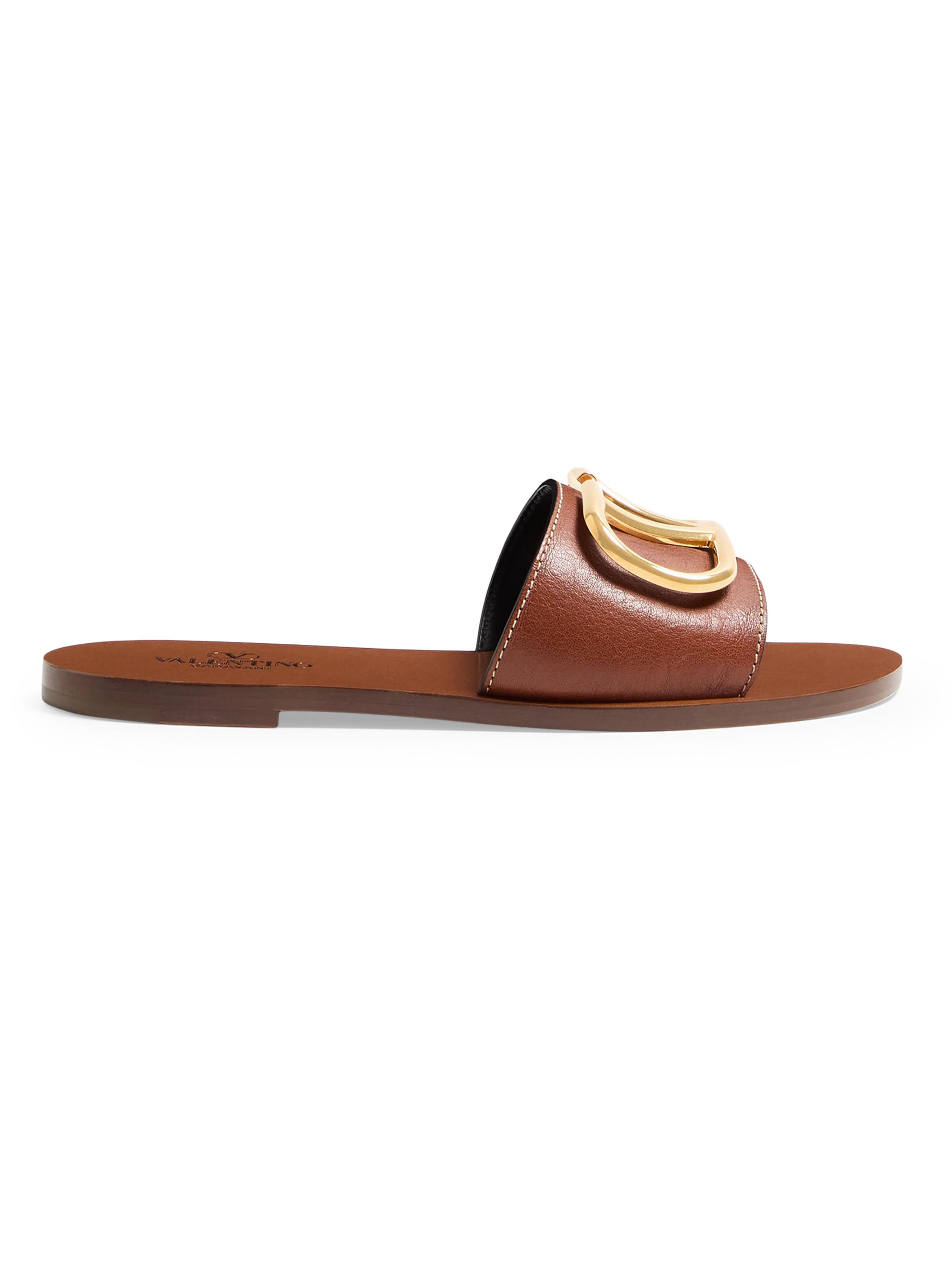 Valentino Garavani Valentino Garavani VLogo Signature Slide Sandal In Printed Calfskin 95MM main image 1