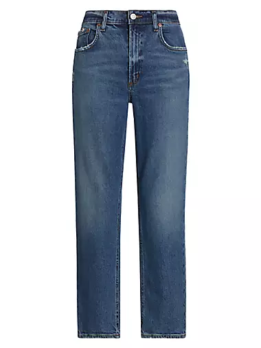Kye Cropped Straight-Leg Jeans