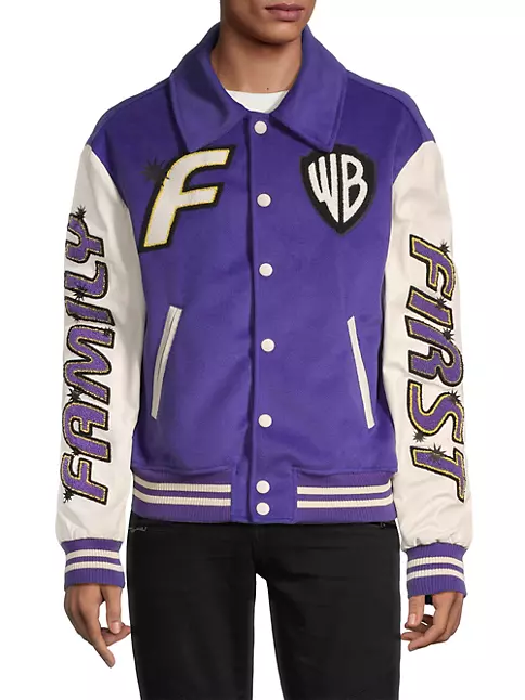 Loyalty La Lakers Varsity Purple and White Jacket