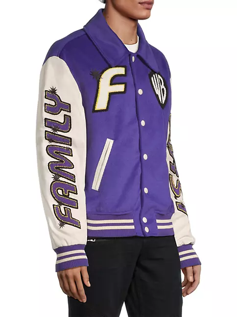 Loyalty La Lakers Varsity Purple and White Jacket