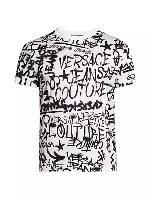 Shop Versace Jeans Couture Graffiti Print Cotton T-Shirt | Saks Fifth ...