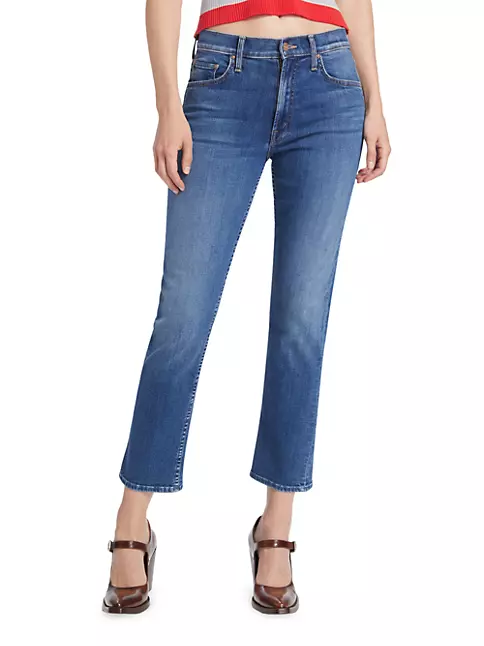 Shop Mother The Rider Mid-Rise Ankle Jeans | Saks Fifth Avenue