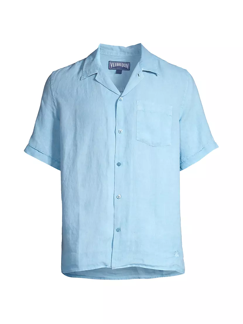Shop Vilebrequin Charli Har Linen Camp Shirt | Saks Fifth Avenue