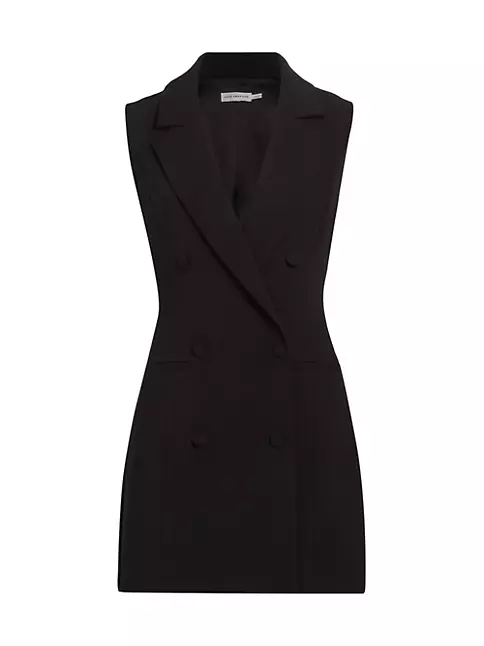 Shop Good American Luxe Suiting Sleeveless Minidress | Saks Fifth Avenue
