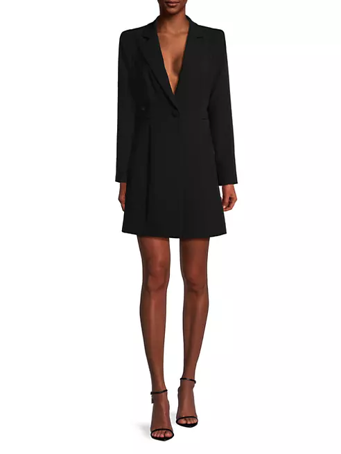 Shop Liv Foster Crepe Single-Button Blazer Dress | Saks Fifth Avenue