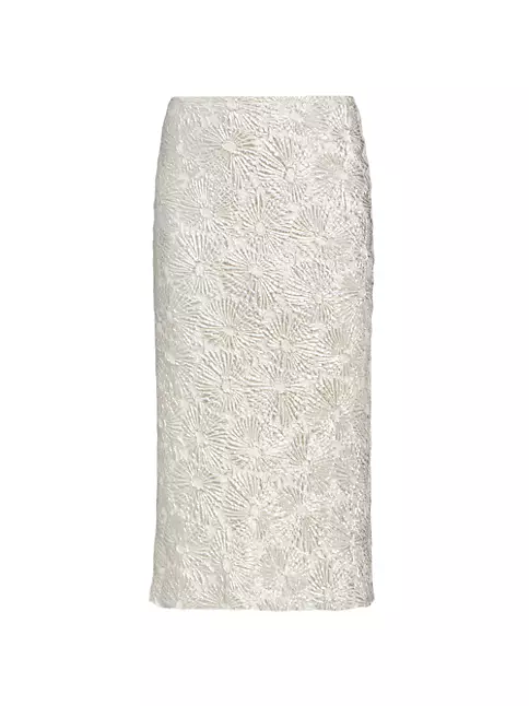 Shop Dries Van Noten Separ Floral Jacquard Midi-Skirt | Saks Fifth Avenue