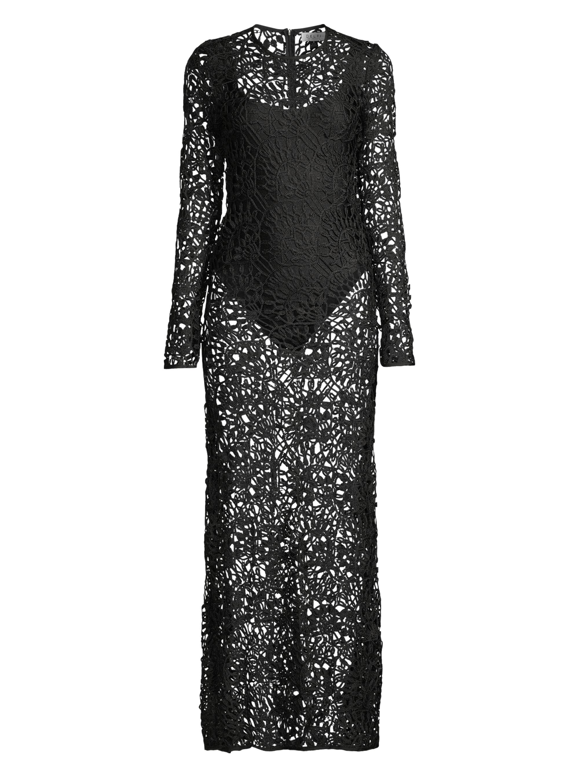 Shop Delfi Camila Geometric Lace Maxi Dress Saks Fifth Avenue