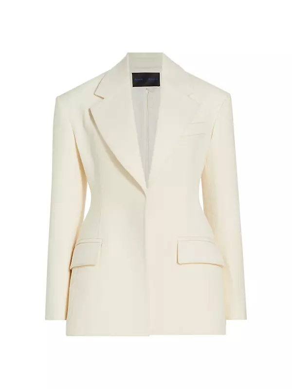 Shop Proenza Schouler Wool Twill One-Button Jacket | Saks Fifth Avenue
