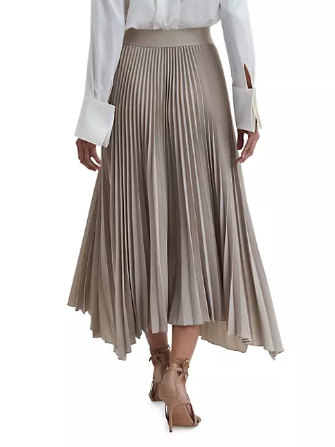 Shop Reiss Jodie Pleated Handkerchief Midi-Skirt | Saks Fifth Avenue