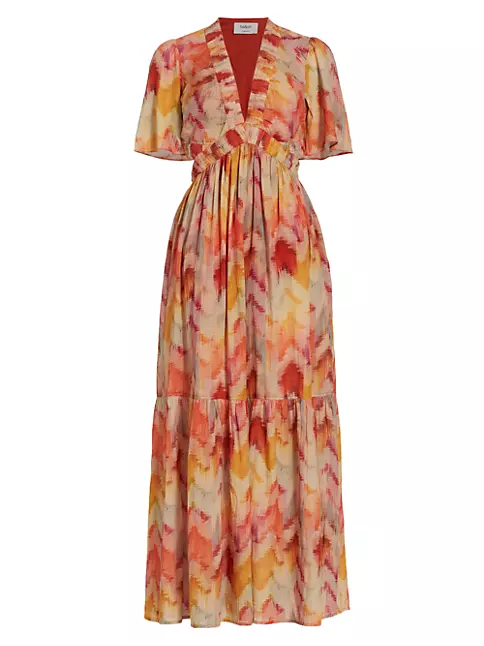 Shop ba&sh Axana Cotton Maxi Dress | Saks Fifth Avenue