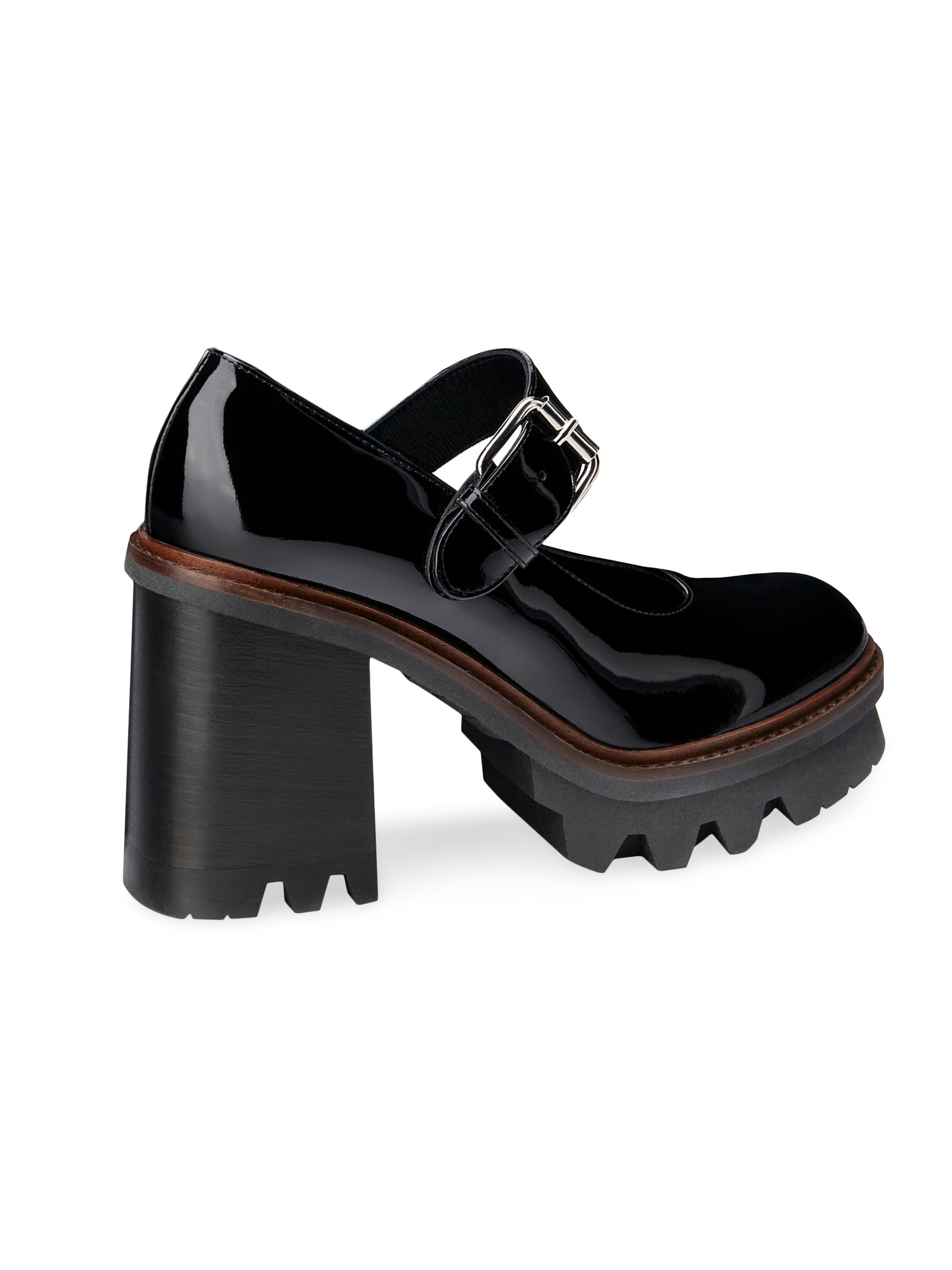 leather platform mary janes