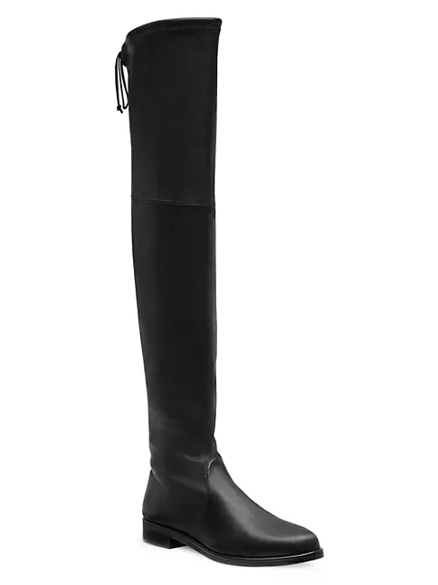 Shop Stuart Weitzman Lowland Bold 30MM Leather Boots | Saks Fifth Avenue