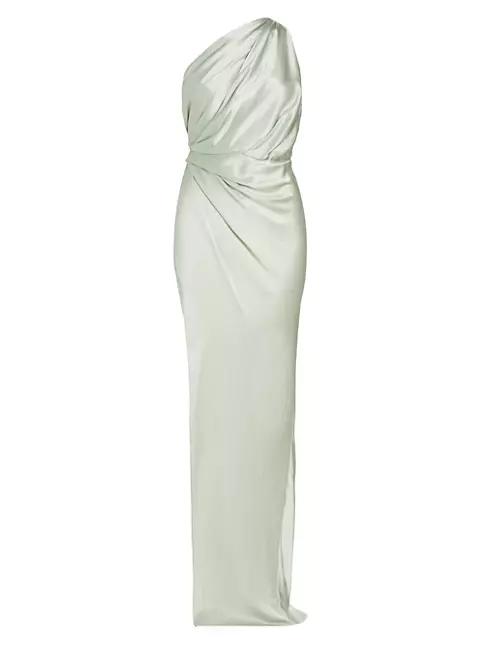 Shop The Sei Silk Draped One-Shoulder Gown | Saks Fifth Avenue