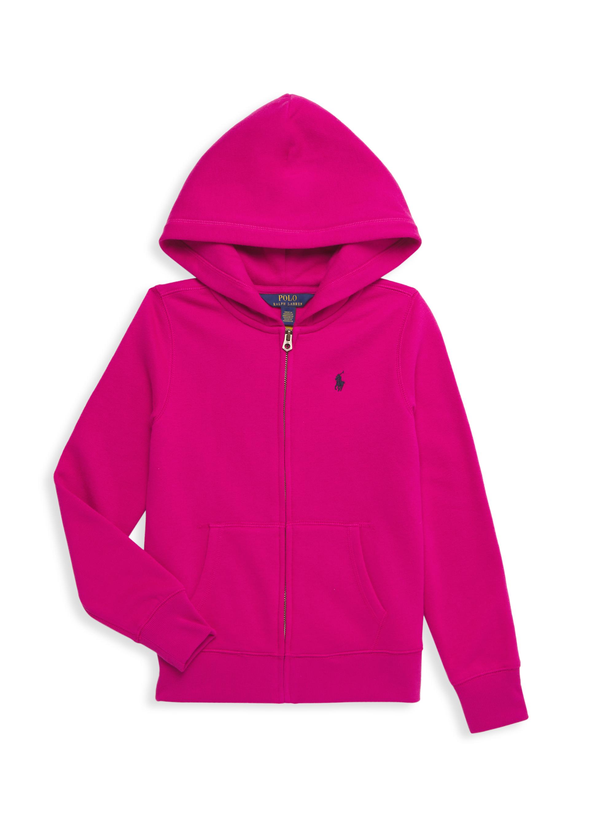 Shop Polo Ralph Lauren Little Girl's u0026 Girl's Zip-Up Hoodie | Saks Fifth  Avenue