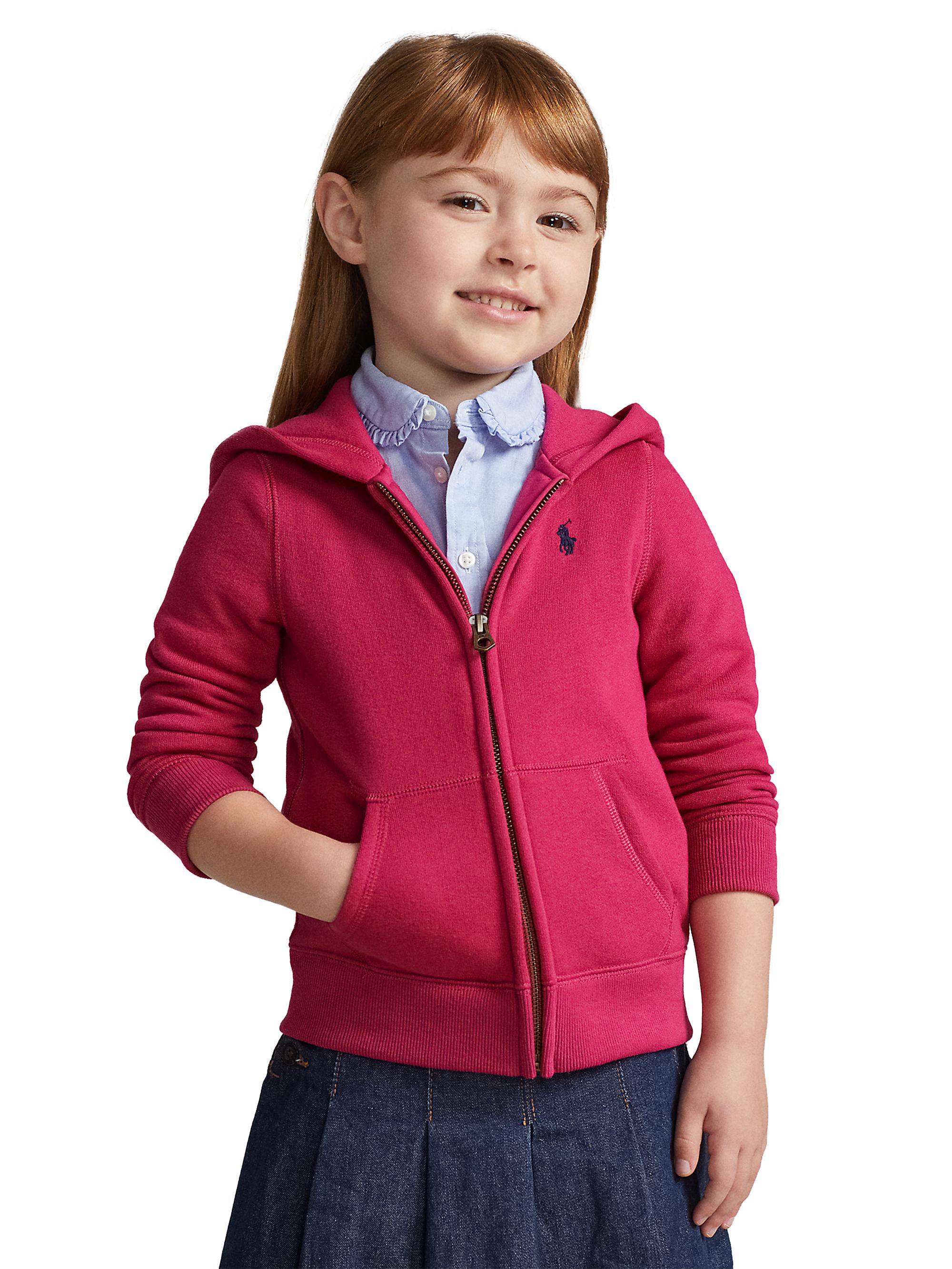 Shop Polo Ralph Lauren Little Girl's u0026 Girl's Zip-Up Hoodie | Saks Fifth  Avenue