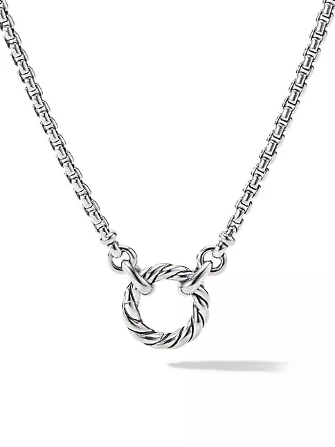 Shop David Yurman Cable Amulet Vehicle Box Chain Necklace | Saks Fifth ...