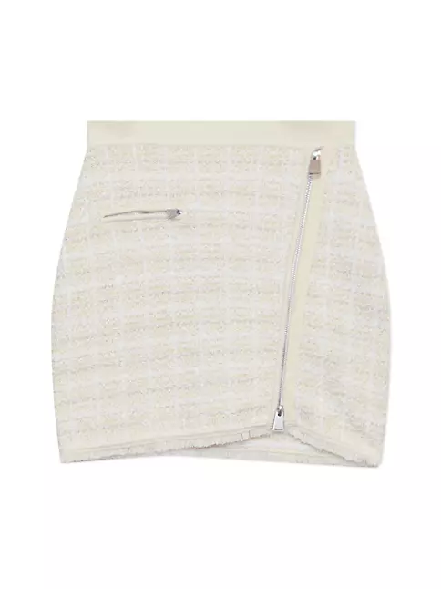 Shop SIMKHAI Oria Tweed Miniskirt | Saks Fifth Avenue