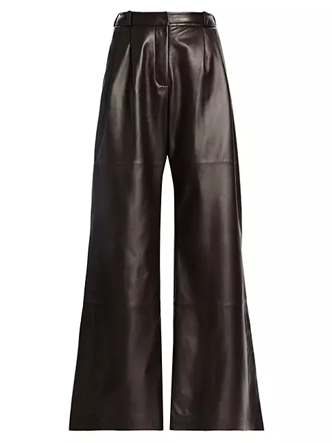 Shop Zimmermann Luminosity Wide-Leg Leather Pants | Saks Fifth Avenue