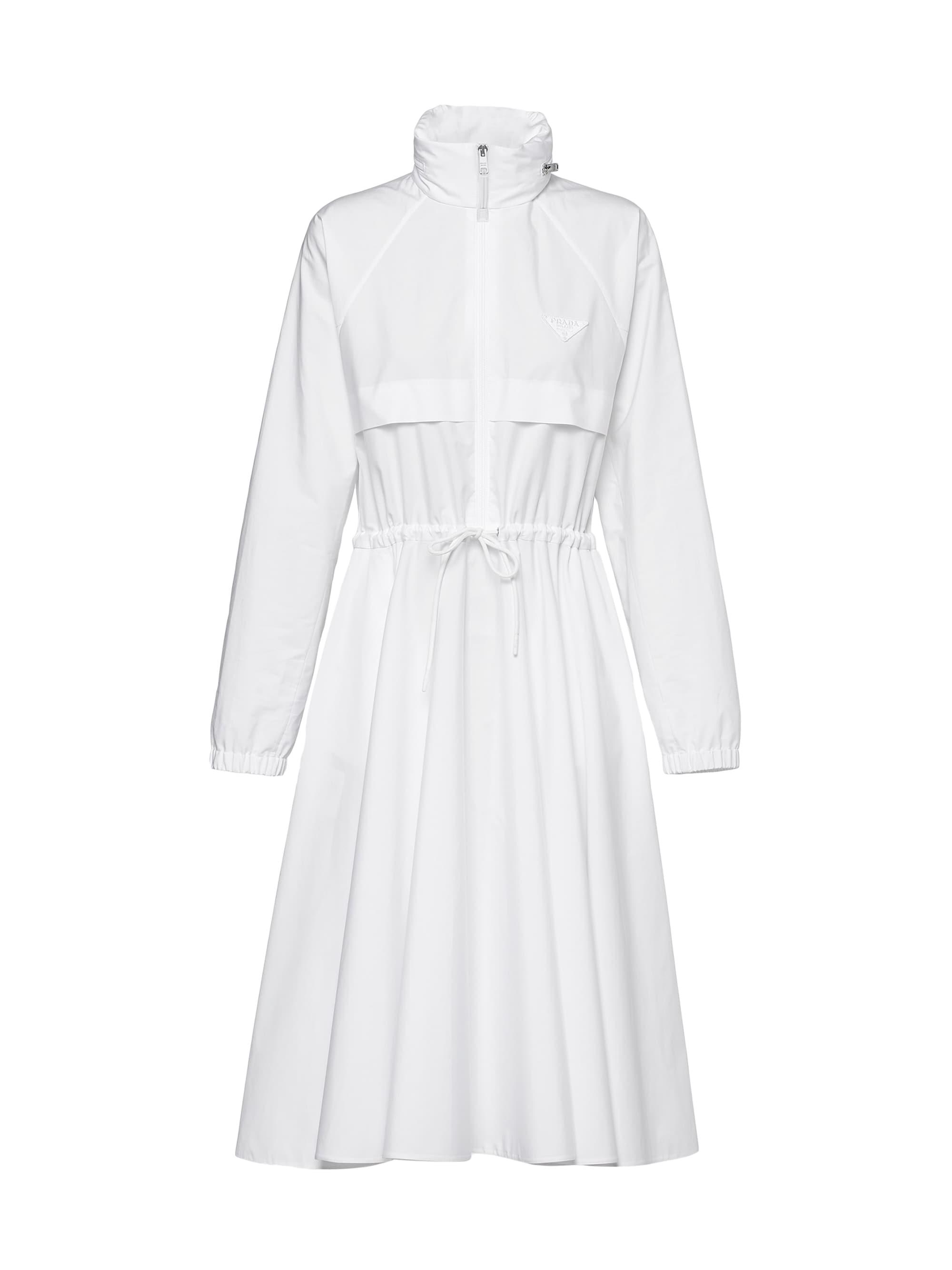 Hooded Poplin Dress