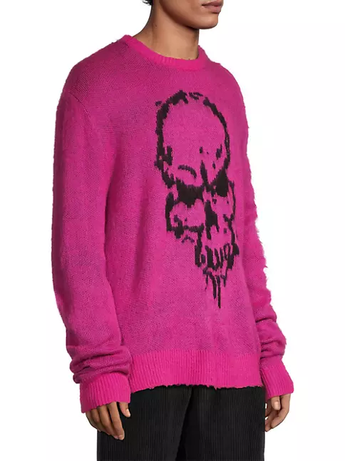 Shop Noon Goons Gatekeeper Skull Intarsia Sweater | Saks Fifth Avenue