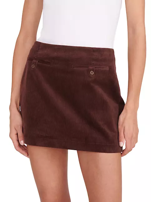 Shop Staud Annette Corduroy Miniskirt | Saks Fifth Avenue