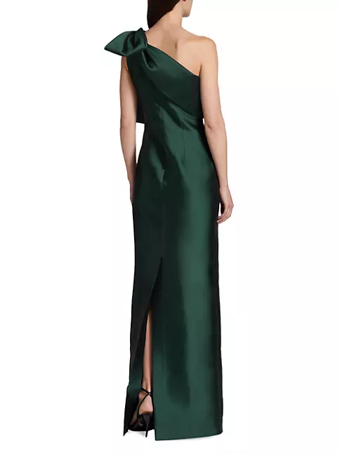 Shop Sachin & Babi Bonnie Bow One-Shoulder Gown | Saks Fifth Avenue