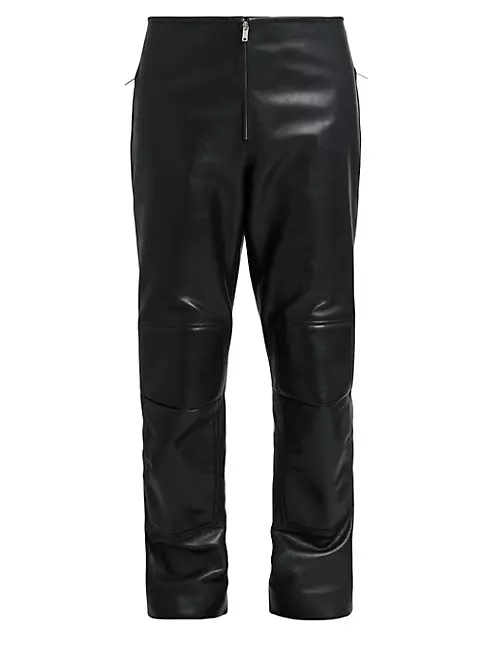 Shop Jil Sander Leather Motocross Trousers | Saks Fifth Avenue