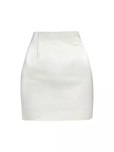 Satin Corset Miniskirt