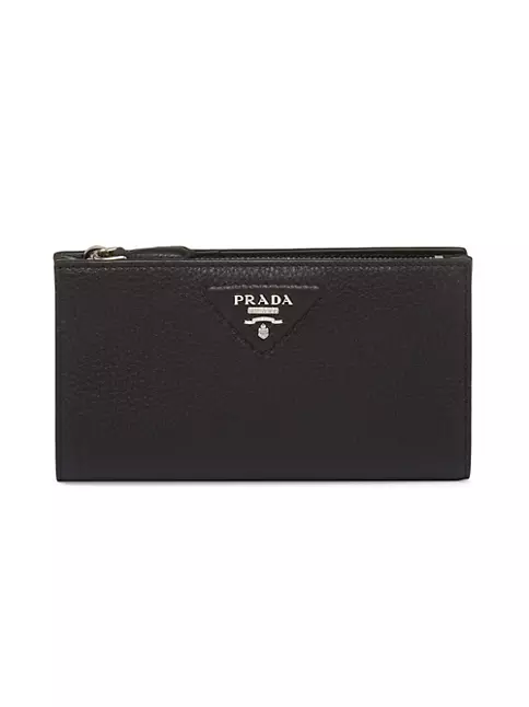 Shop Prada Large Leather Wallet | Saks Fifth Avenue