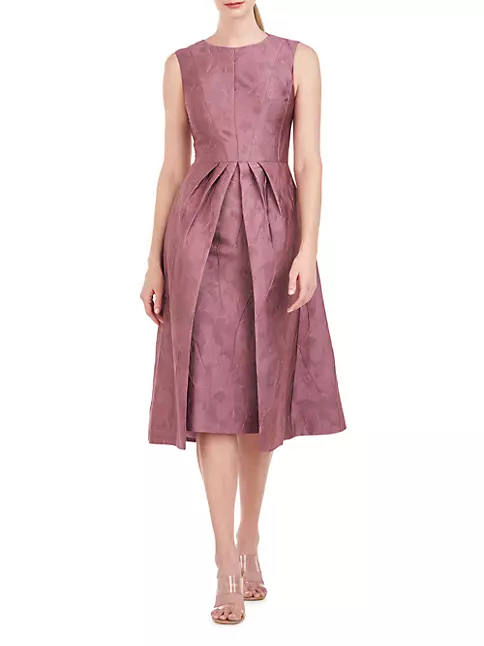 Shop Kay Unger Norma Jacquard Cocktail Dress | Saks Fifth Avenue