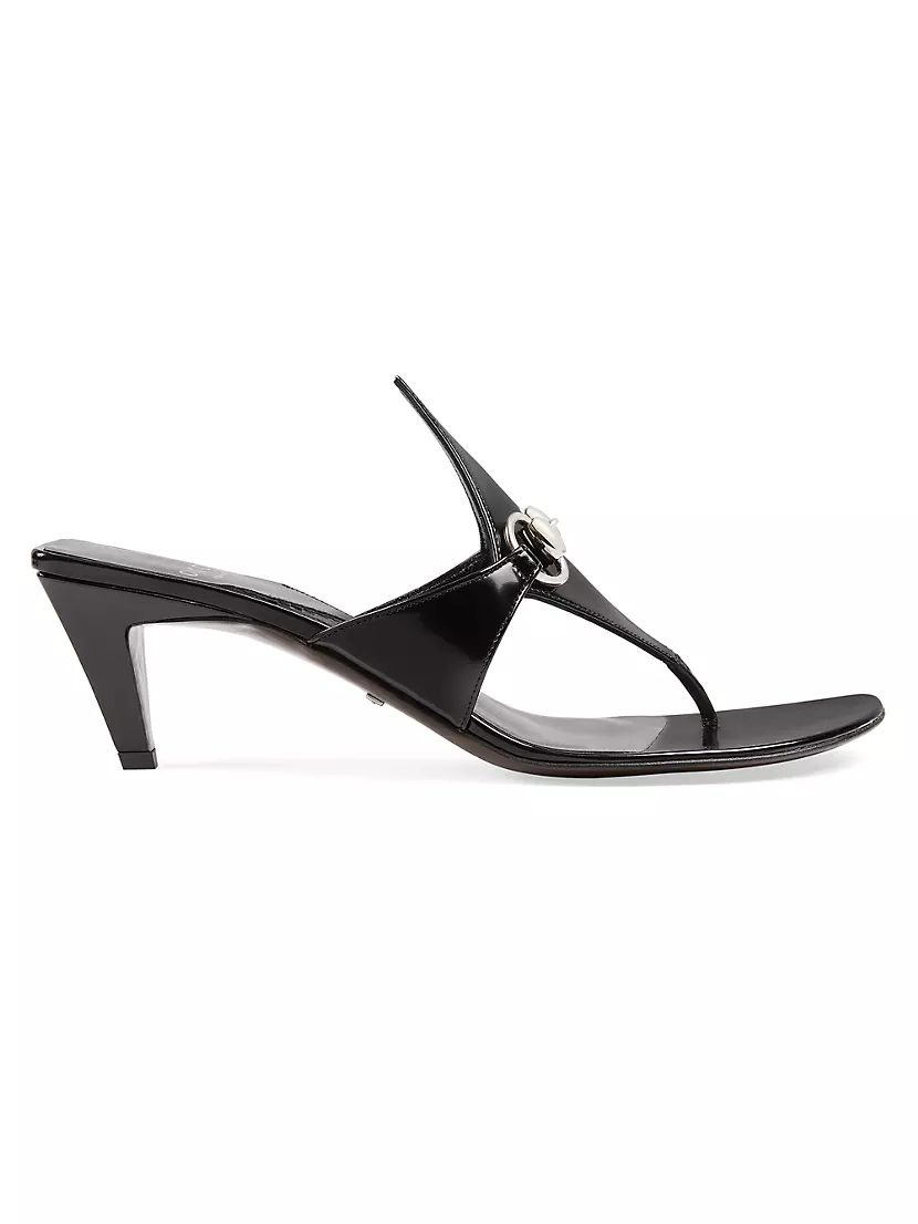 Shop Gucci 55MM Leather Mariame Sandals | Saks Fifth Avenue