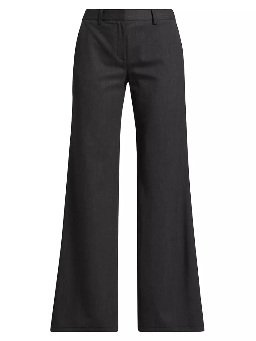Shop TWP Howard Stretch Cotton Twill Wide-Leg Pants | Saks Fifth Avenue