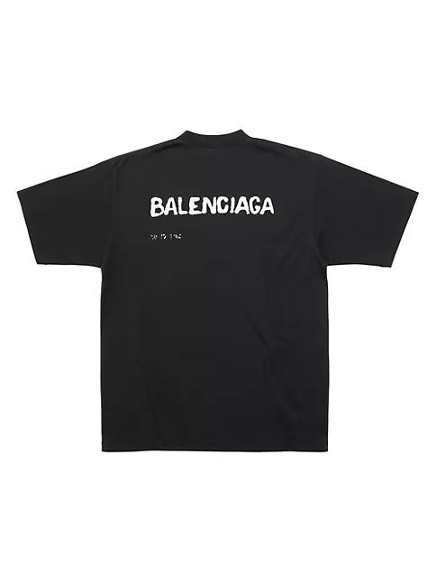 Shop Balenciaga Hand Drawn T-Shirt Large Fit | Saks Fifth Avenue