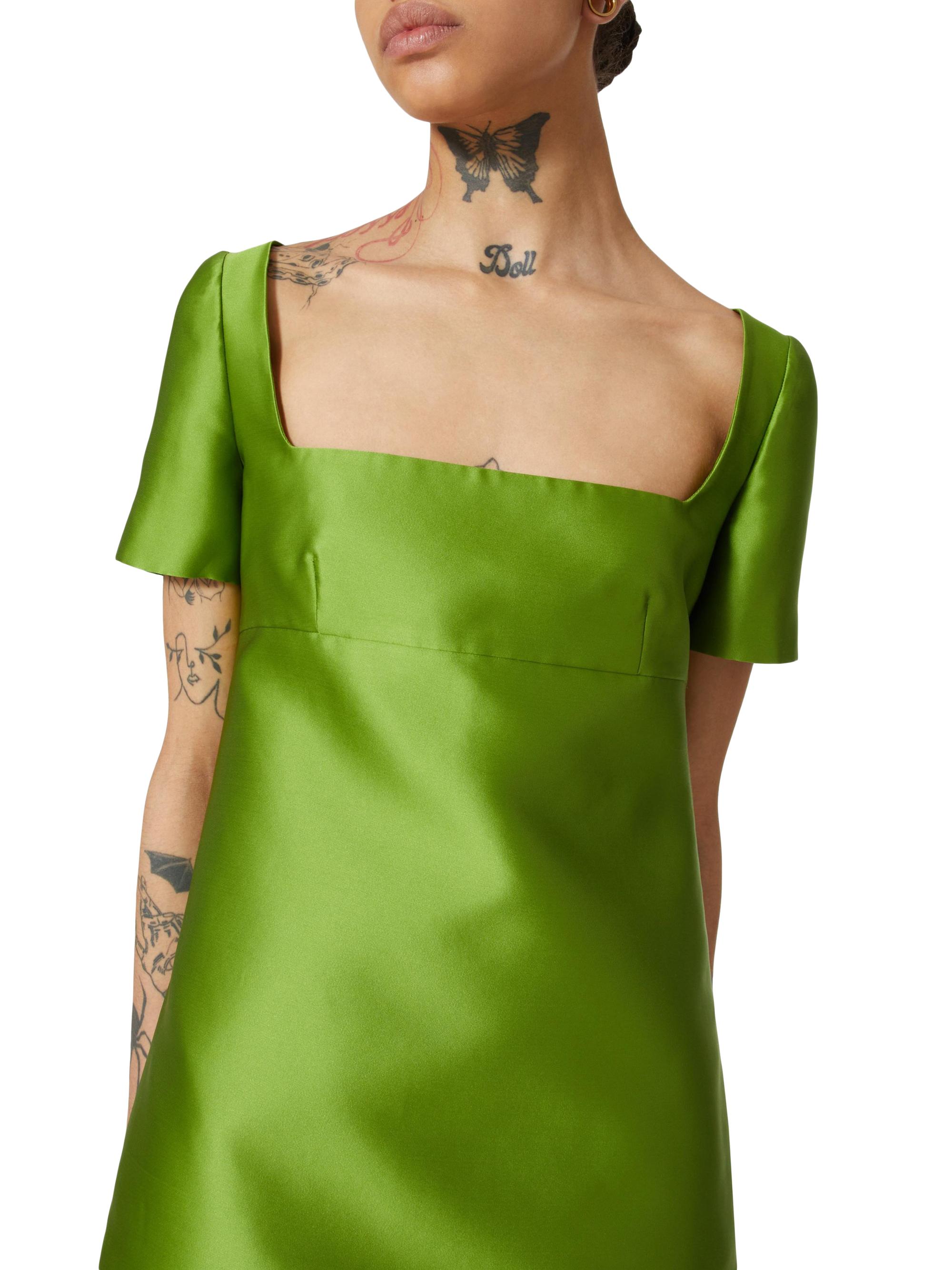 Short Dress In Techno Duchesse