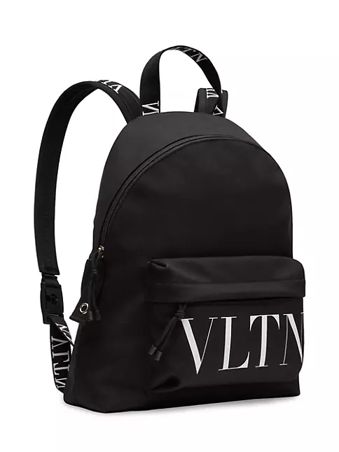 VALENTINO GARAVANI: VLTN backpack in nylon - Black