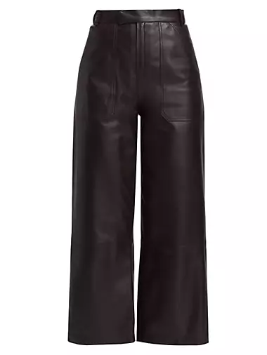 Culotte Leather Pants
