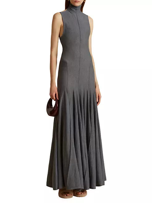 Shop Khaite Romee Merino Wool Maxi Dress | Saks Fifth Avenue