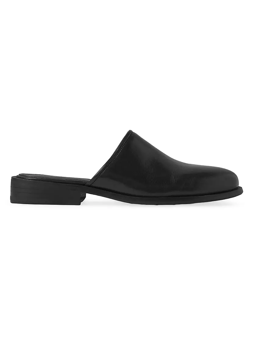 Shop Lemaire Square Leather Mules | Saks Fifth Avenue
