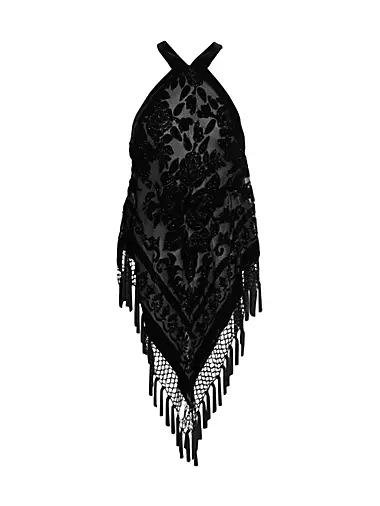 Zilda Beaded Handkerchief Minidress