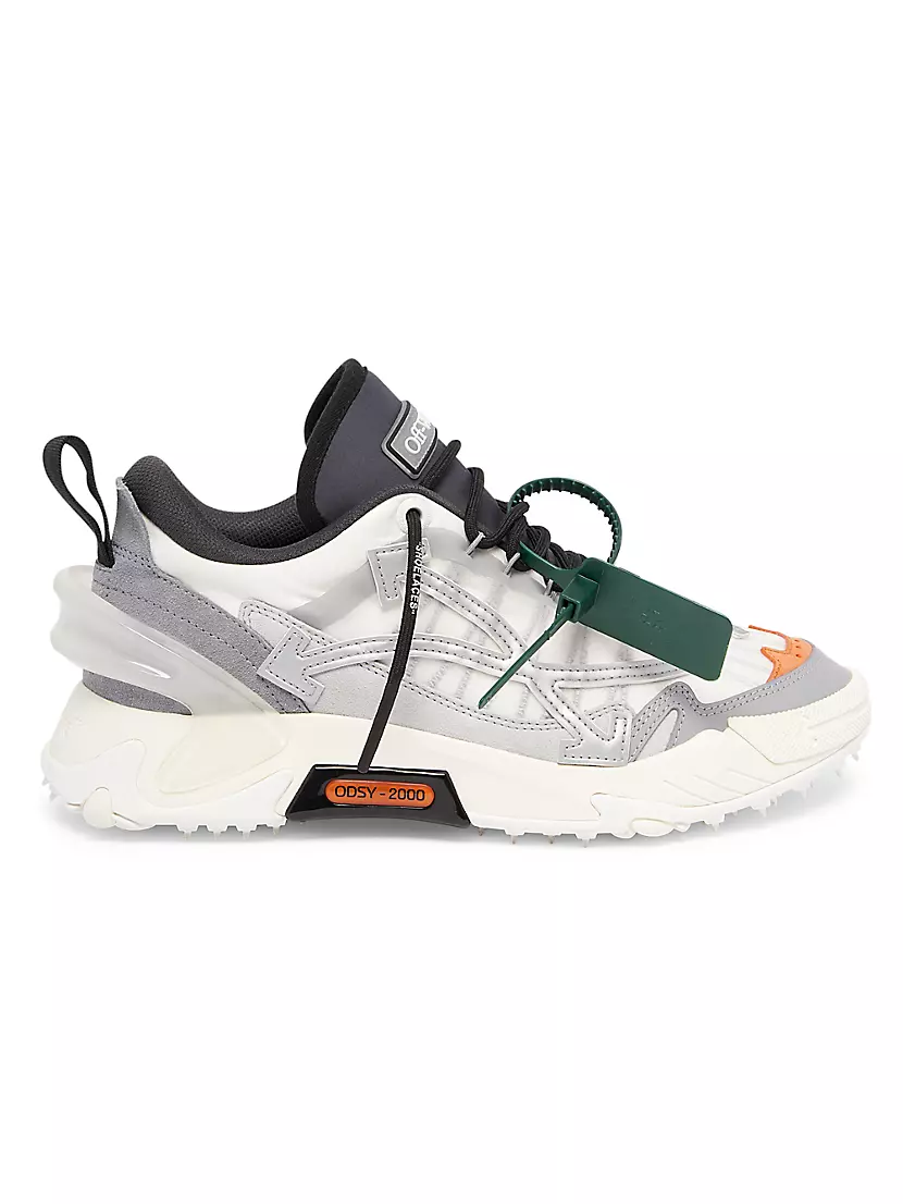 Shop Off-White Odsy 2000 Leather Low-Top Sneakers | Saks Fifth Avenue