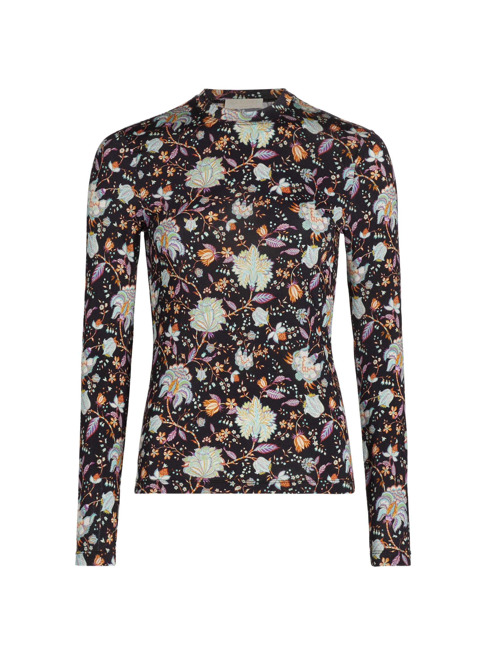 Eve Violet Floral Top main image 0